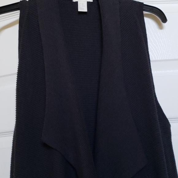 H&M Long Drapey Sleeveless Open Sweater Size XS/S - Picture 3 of 5